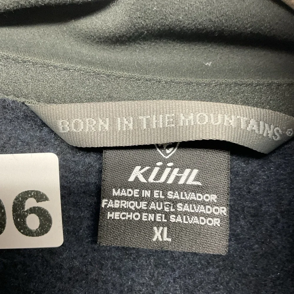 Kuhl Interceptr Fleece Jacket Mens XL Ink Black Full Zip Mockneck Hiking Outdoor